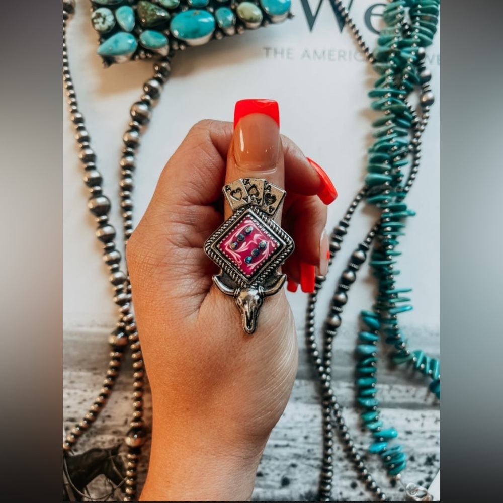 Pink/Silver‎ 3 of a Kind Steer Ring | NEW/NWT!!💓💓🩶🩶